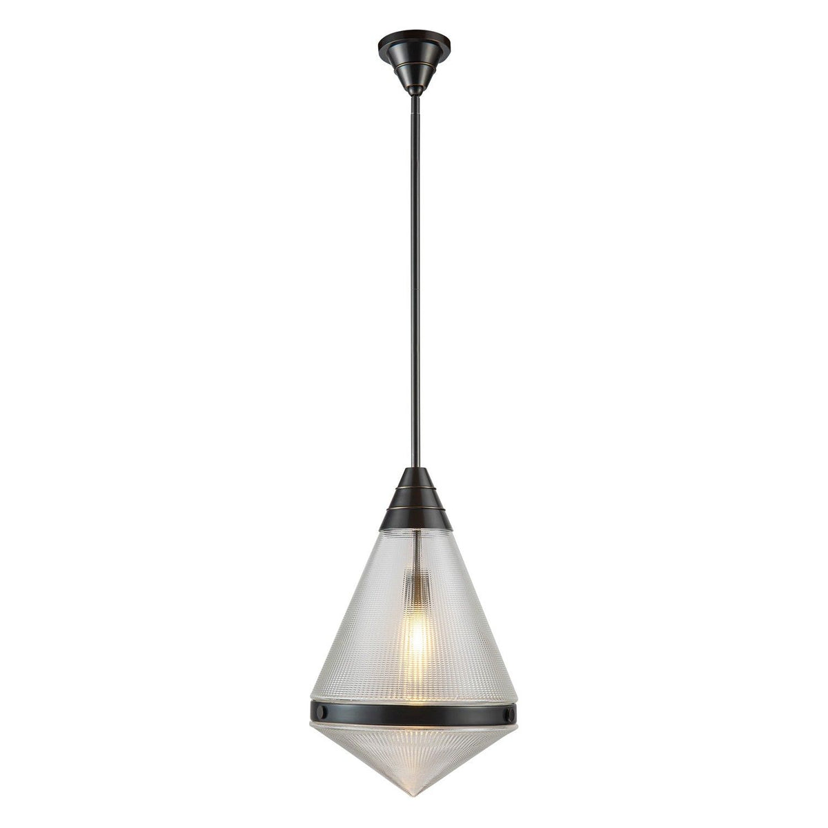 Alora Canada - PD348022UBPG - One Light Pendant - Willard - Urban Bronze/Prismatic Glass