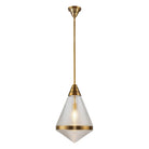 Alora Canada - PD348022VBPG - One Light Pendant - Willard - Vintage Brass/Prismatic Glass