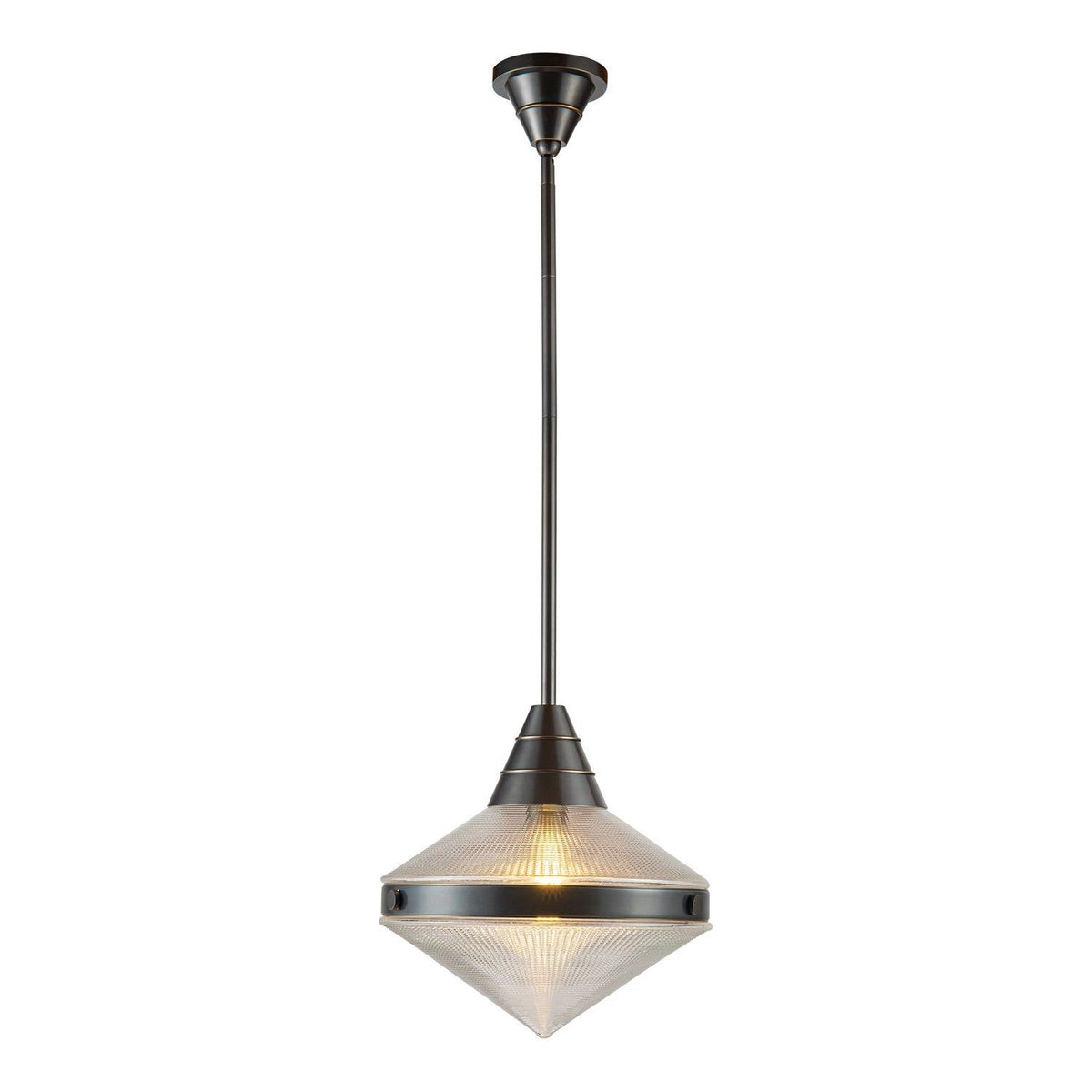 Alora Canada - PD348114UBPG - One Light Pendant - Willard - Urban Bronze/Prismatic Glass