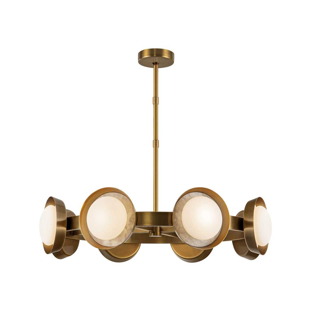 Alora Lighting - CH320837VB - LED Chandelier - Alonso - Vintage Brass