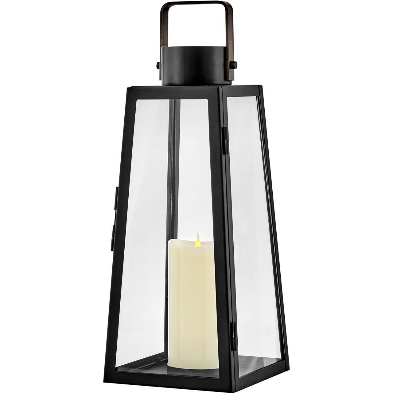 Lark Canada - 82310BK - Decorative Lantern - Hugh - Black