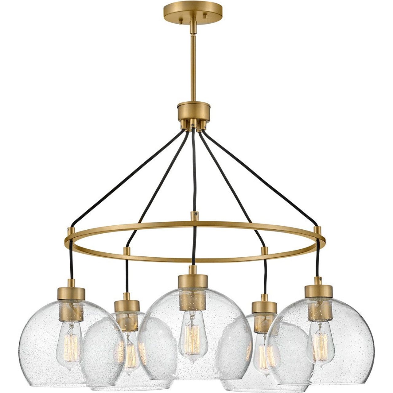 Lark Canada - 83014LCB - LED Chandelier - Rumi - Lacquered Brass