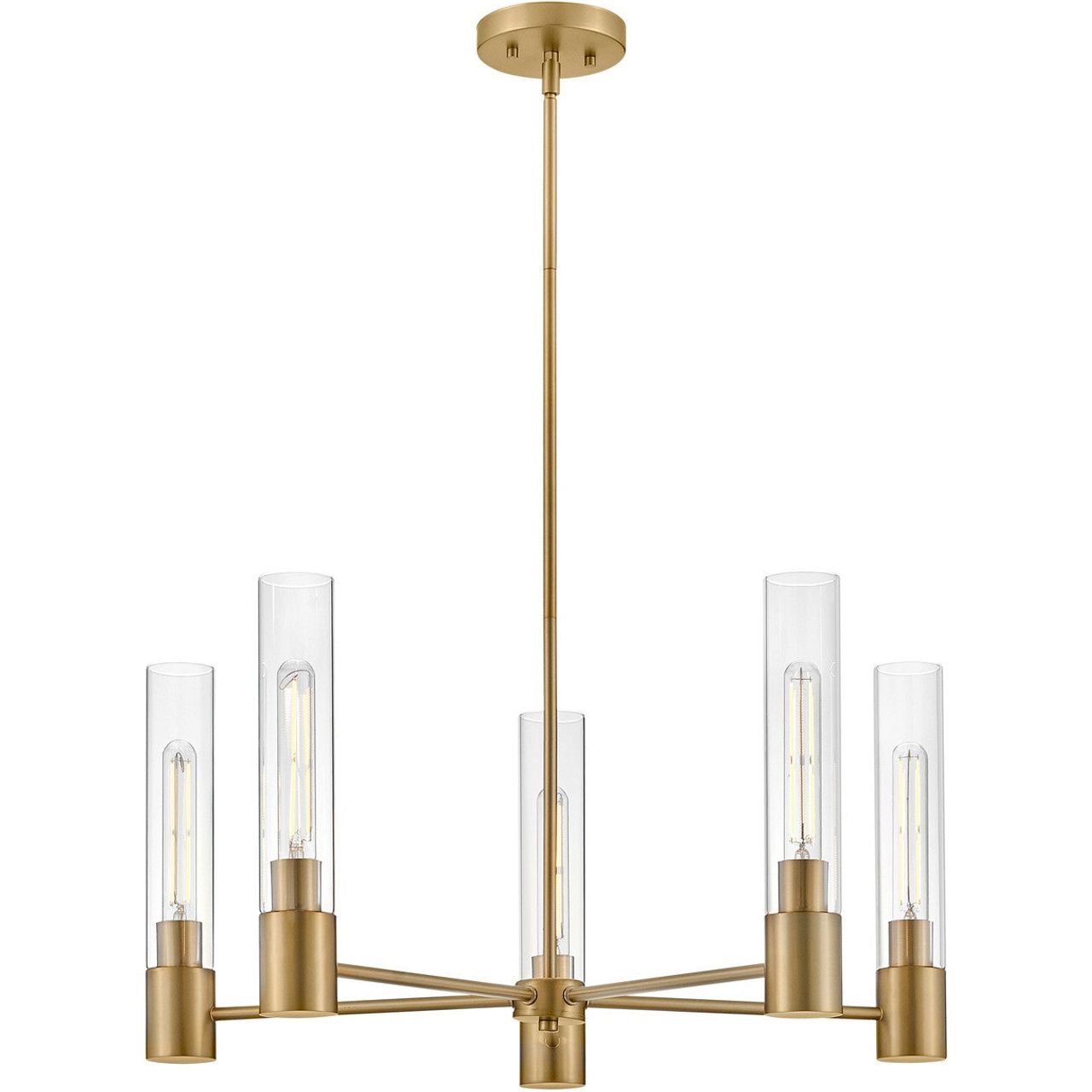 Lark Canada - 85405LCB - LED Chandelier - Shea - Lacquered Brass