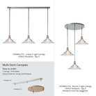 Hubbardton Forge 134553 Henry Medium Glass Shade Pendant