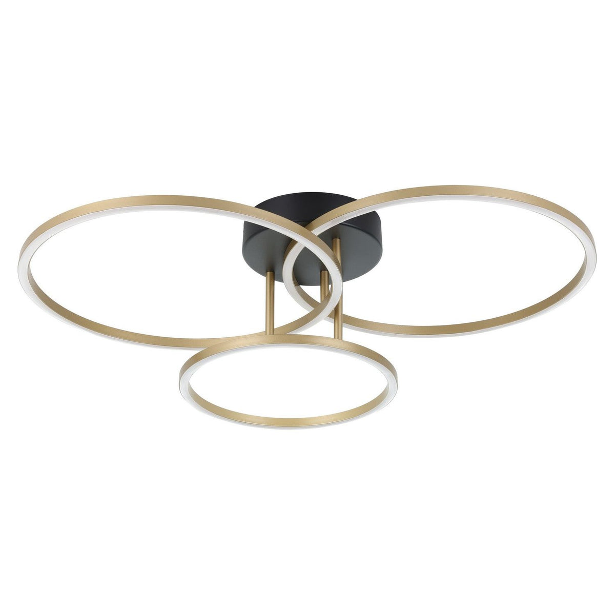 Eglo Canada - 205745A - LED Semi-Flush Mount - Boyal 2 - Black/Gold