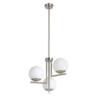 Eglo Canada - 205756A - Three Light Convertible Pendant - Denver - Matte Nickel