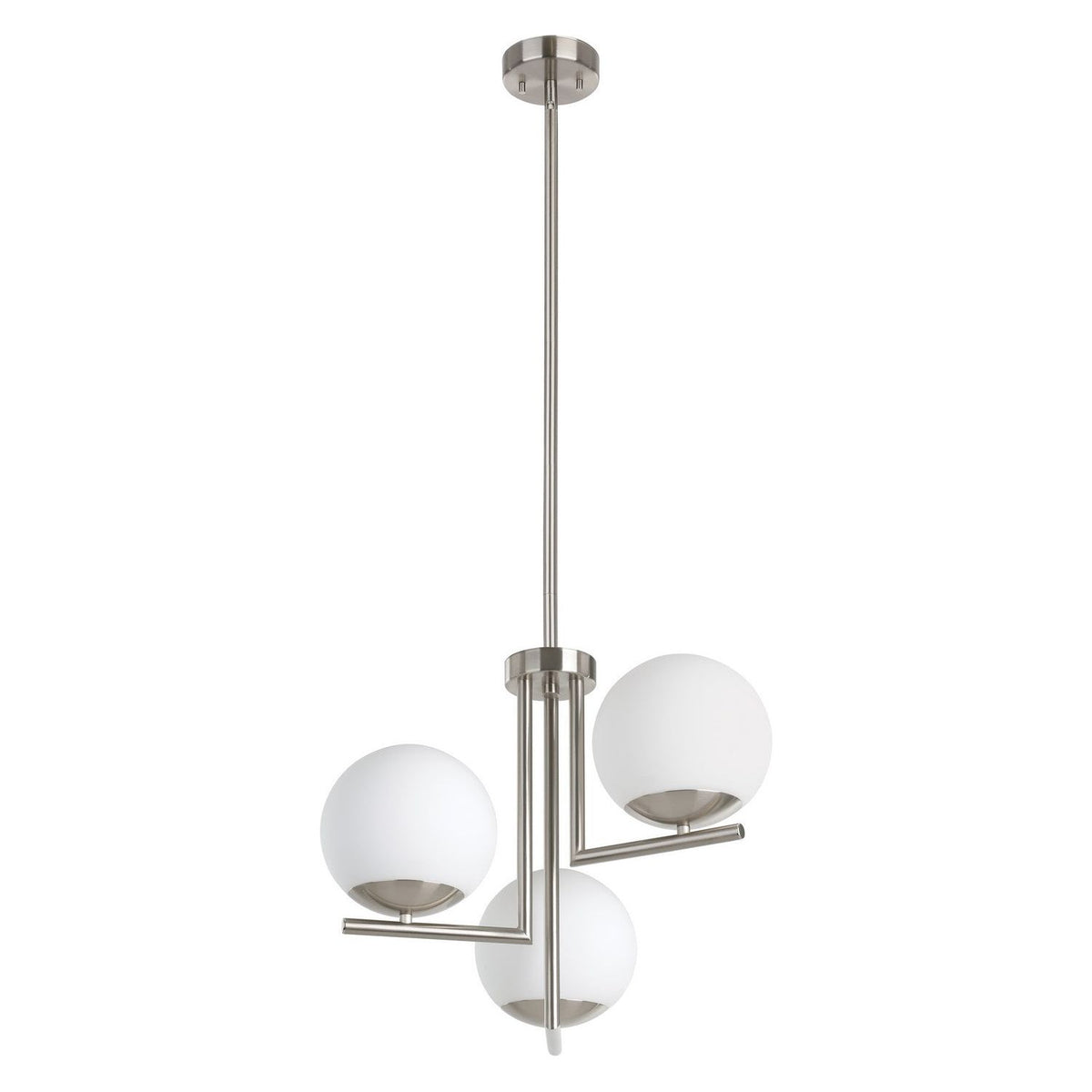 Eglo Canada - 205756A - Three Light Convertible Pendant - Denver - Matte Nickel