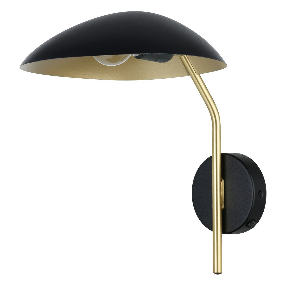 Eglo Canada - 205767A - LED Convertible Wall/ Ceiling Mount - Lindmoor - Black/Brushed Brass