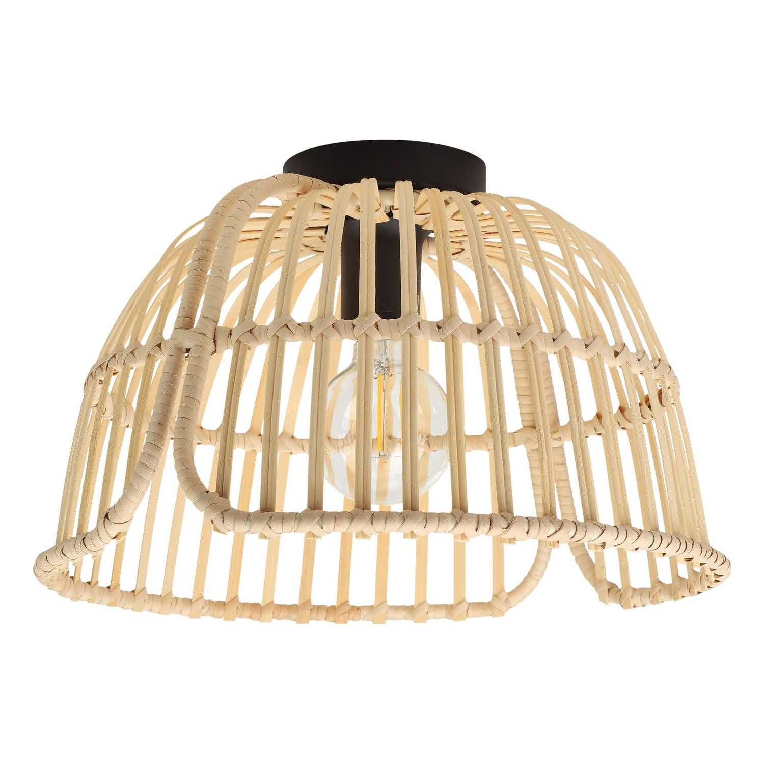 Eglo Canada - 43872A - One Light Semi-Flush Mount - Glyneath - Black
