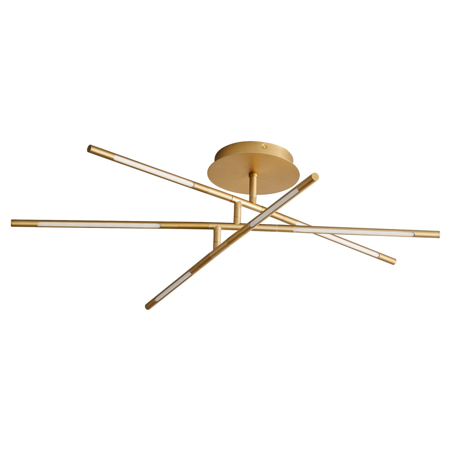 Oxygen Lighting - 3-805-40 - LED Ceiling Mount - Palillos - Aged Brass