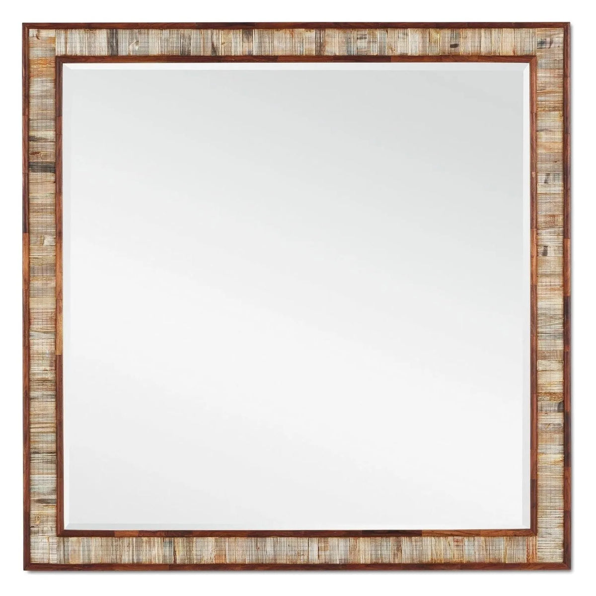 Currey and Company - 1000-0135 - Mirror - Hyson - Chiseled Horn/Natural/Mirror