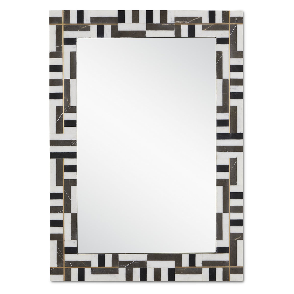 Currey and Company - 1000-0138 - Mirror - Natural/Brass/Mirror