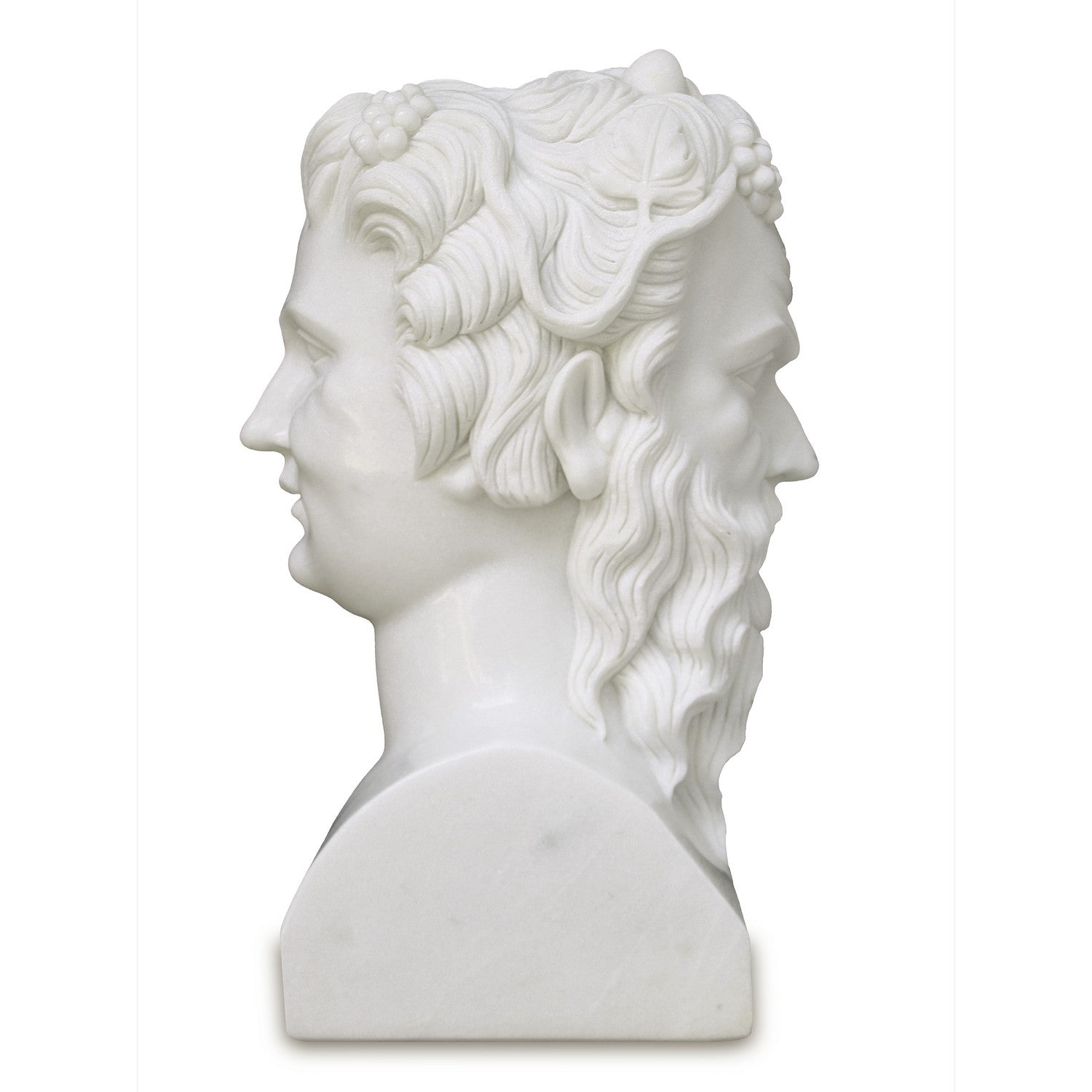 Currey and Company - 1200-0665 - Sculpture - Buste d'Hector en marbre blanc