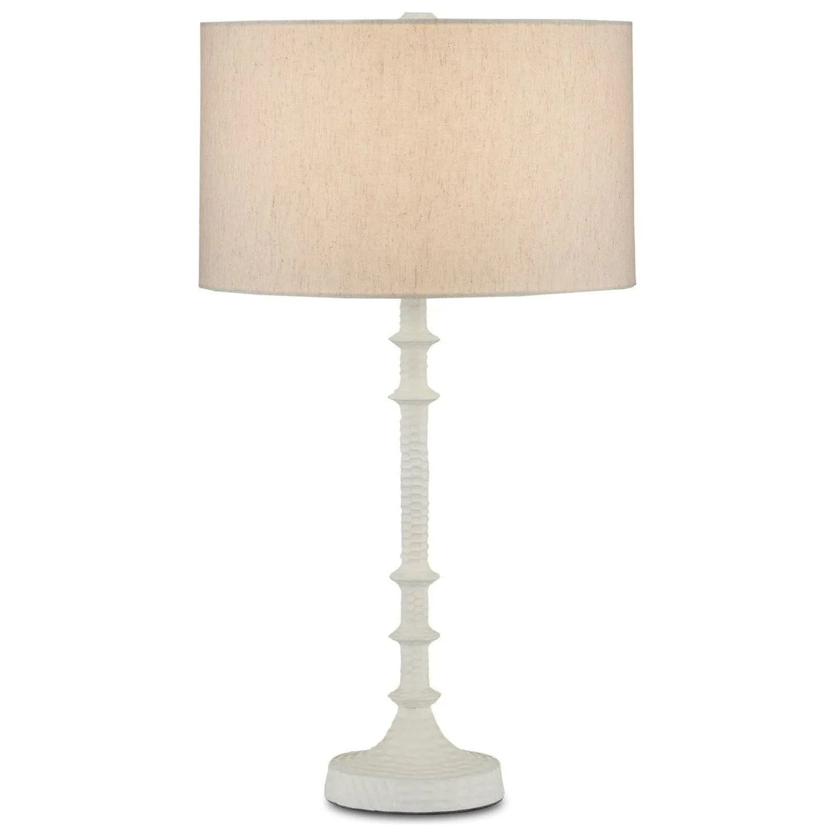 Currey and Company - 6000-0868 - One Light Table Lamp - Gallo - Gesso White
