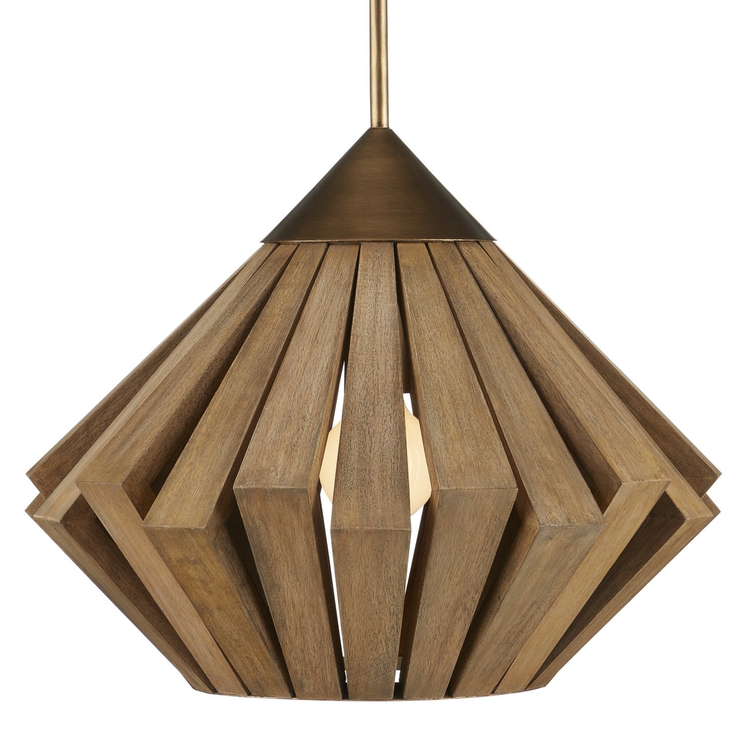 Currey and Company - 9000-0995 - One Light Pendant - Brass/Toffee