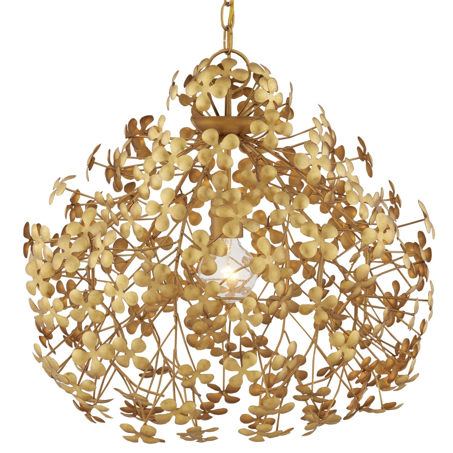 Currey and Company - 9000-1088 - One Light Pendant - Contemporary Gold Leaf/Gold