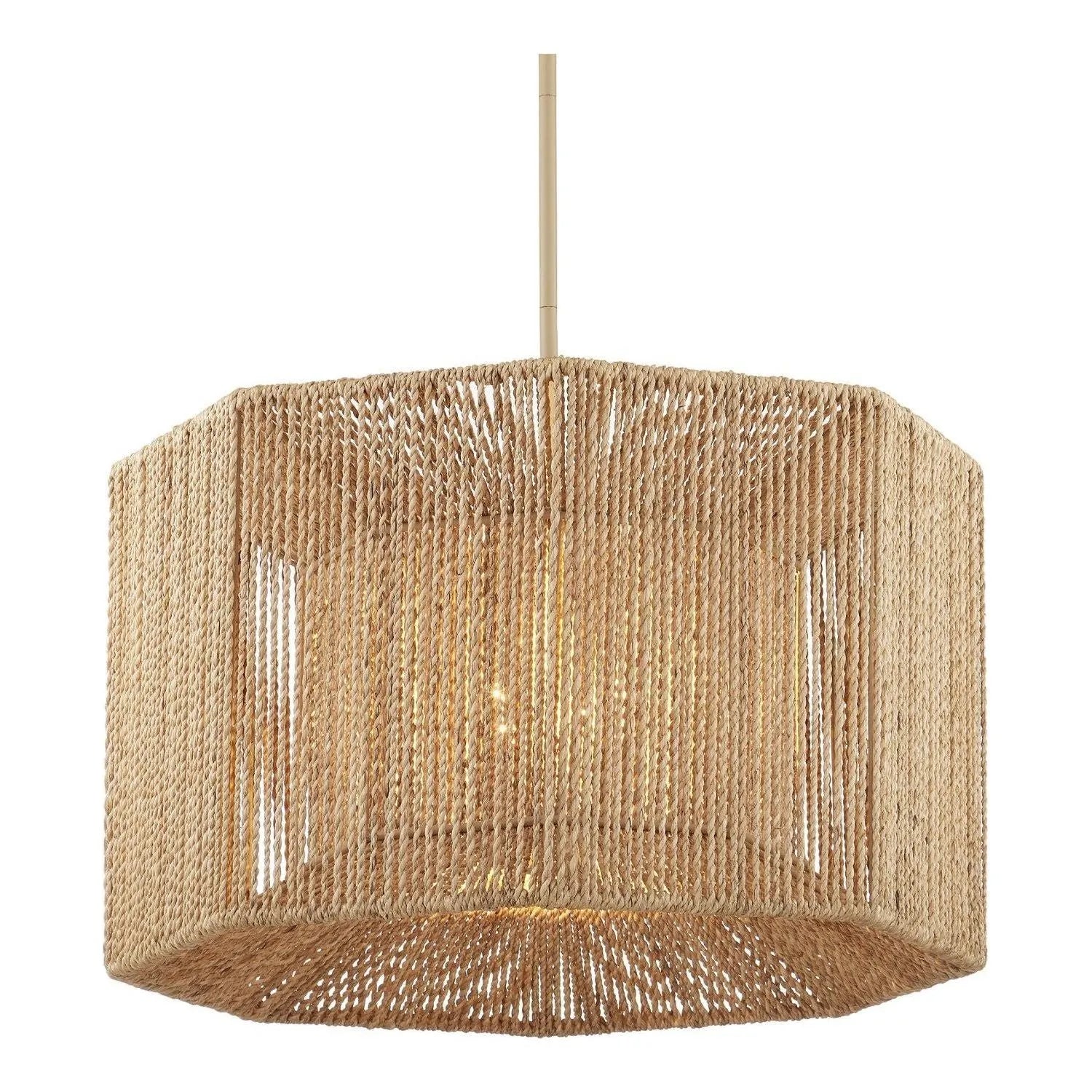 Currey and Company - 9000-0737 - Five Light Chandelier - Mereworth - Natural Rope/Beige