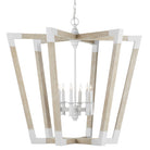 Currey and Company - 9000-1110 - Lanterne à six lumières - Collection Bastian - Blanc sucre/Grès