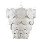 Currey and Company - 9000-1113 - Cinq Lumières Suspendu Collection Tulum - Blanc sucre/Blanc