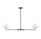 Meridian M100122MBK Two Light Linear Chandelier in Matte Black