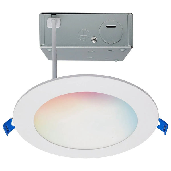 WiFi Étoile de mer - 12 watts rond - DEL Câblage direct - Downlight à profil bas