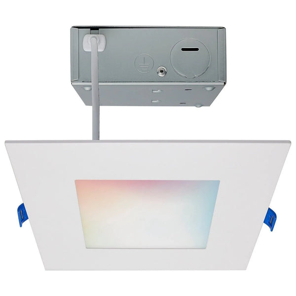 WiFi Étoile de mer - 12 watts carré - DEL Câblage direct - Downlight à profil bas
