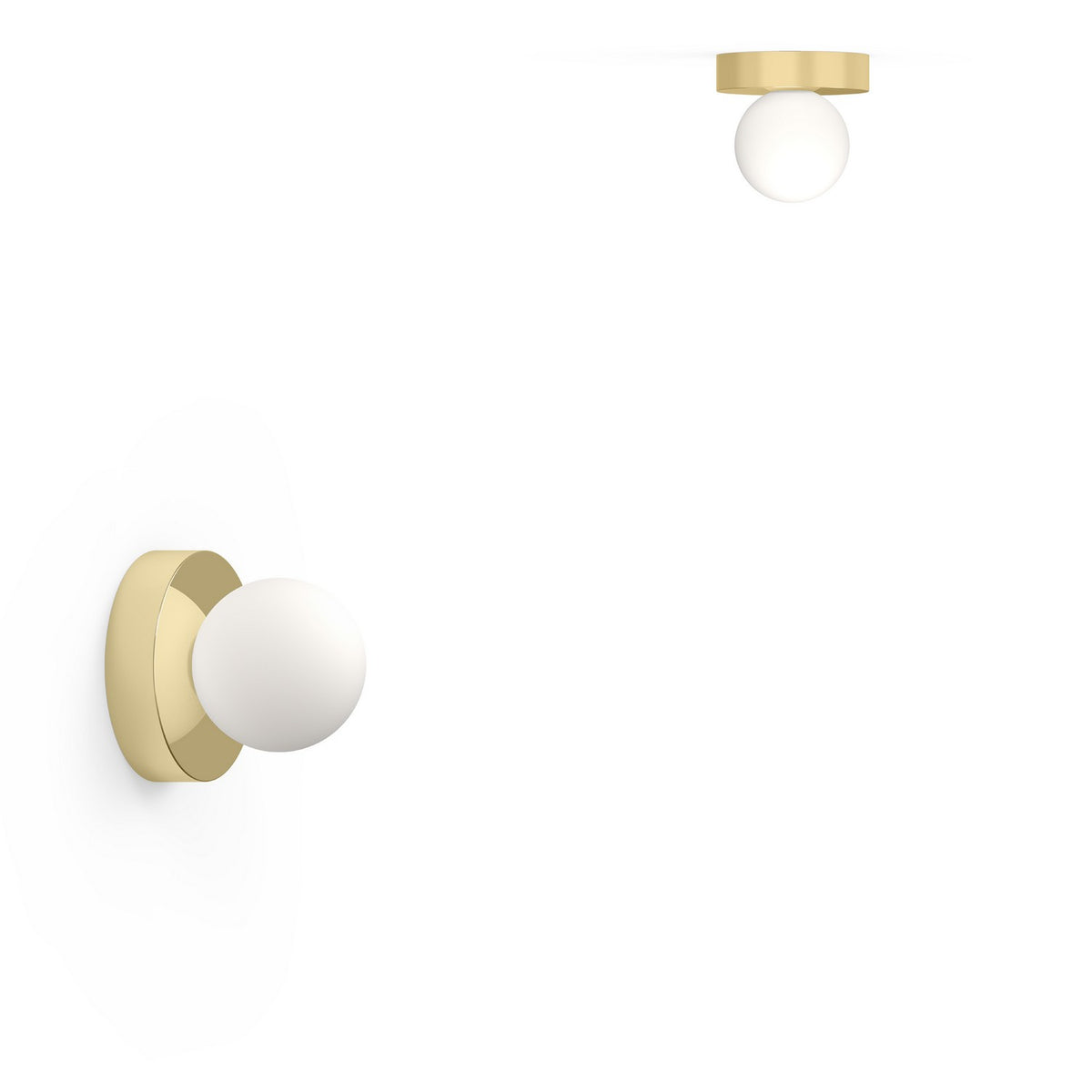 Pablo Designs - BOLA SPH FSH 4 BRA - LED Wall/Ceiling Lamp - Bola - Brass