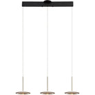 PageOne - PP121767-SDG/AB - LED Pendant - Uranas - Satin Dark Gray/Antique Brass
