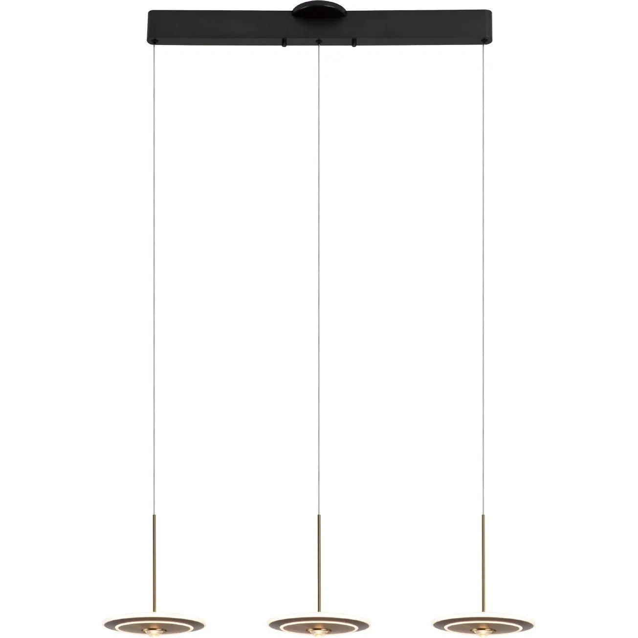 PageOne - PP121767-SDG/AB - LED Pendant - Uranas - Satin Dark Gray/Antique Brass