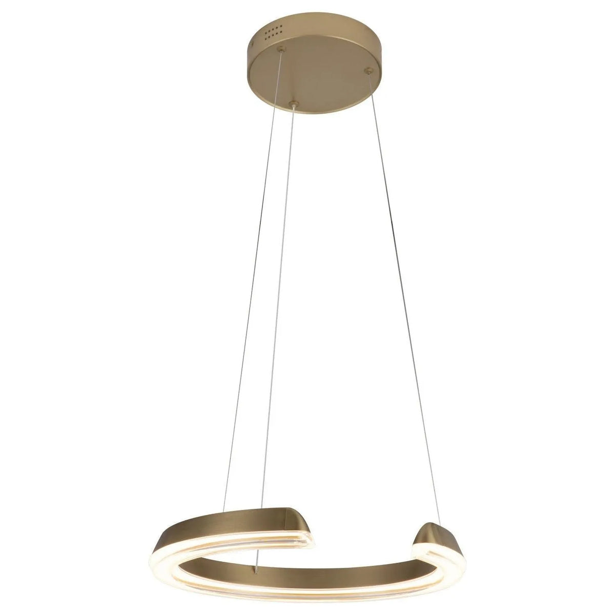 PageOne - PP121822-SAB - LED Pendant - Solaire - Satin Antique Brass