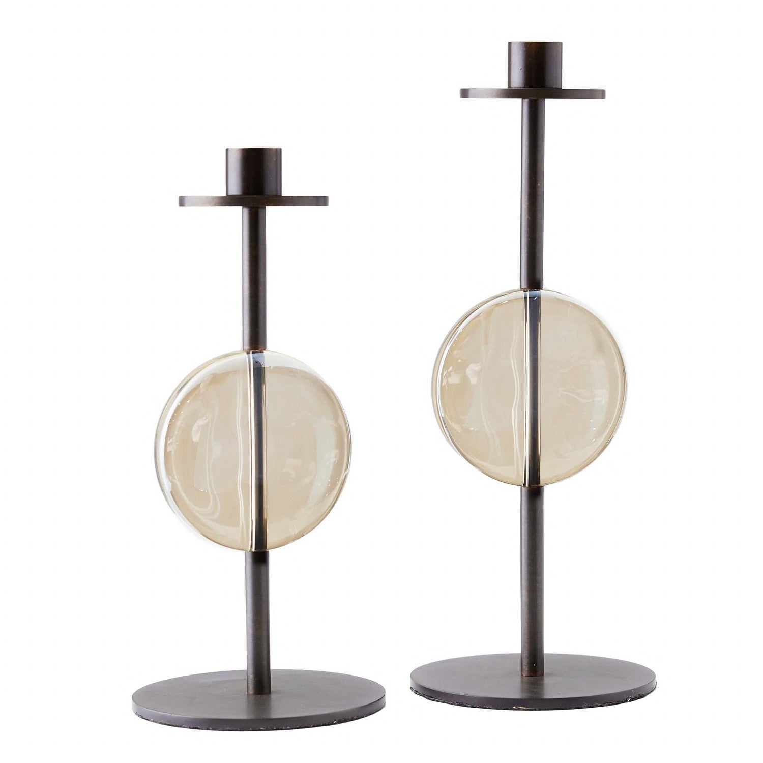 Arteriors - ACC02 - Candleholders, Set of 2 - Terrell - Champagne