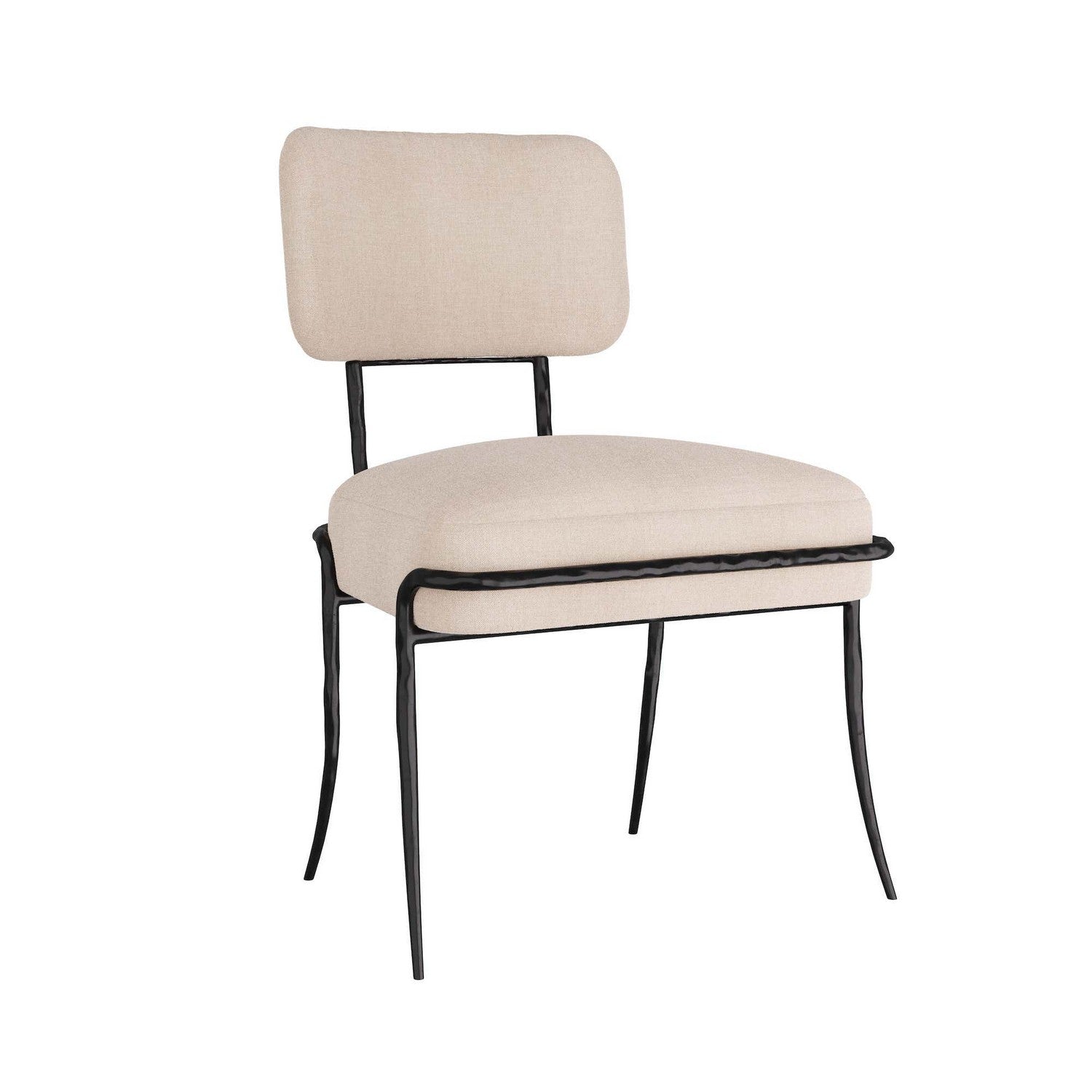 Arteriors - GDFRI01 - Chair - Mosquito - Natural Linen/Blackened Iron