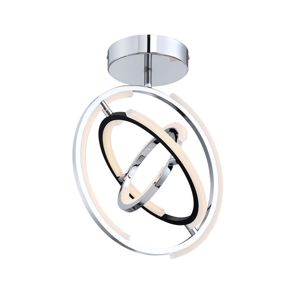 Artcraft Canada - AC6745PN - LED Semi Flush Mount - Trilogy - Polished Nickel