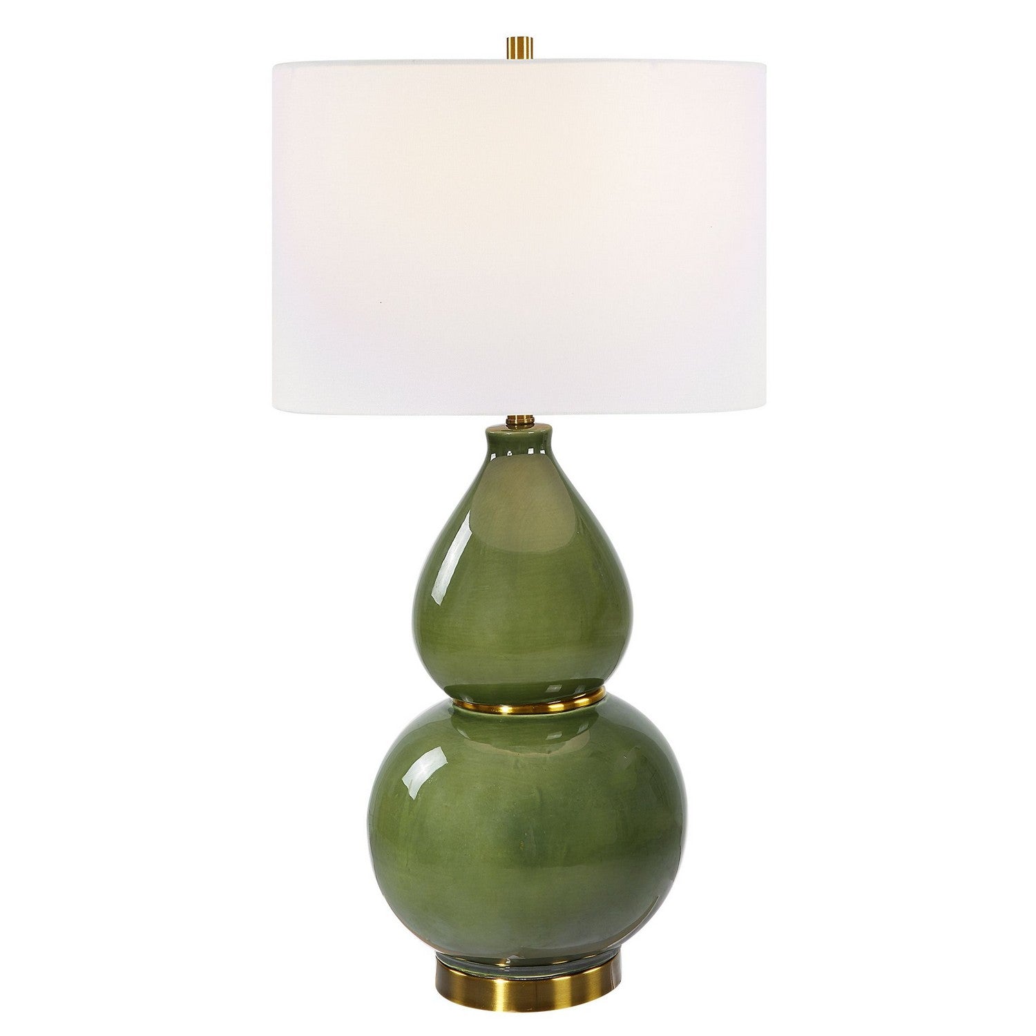 Uttermost - 30203-1 - One Light Table Lamp - Gourd - Antiqued Brass