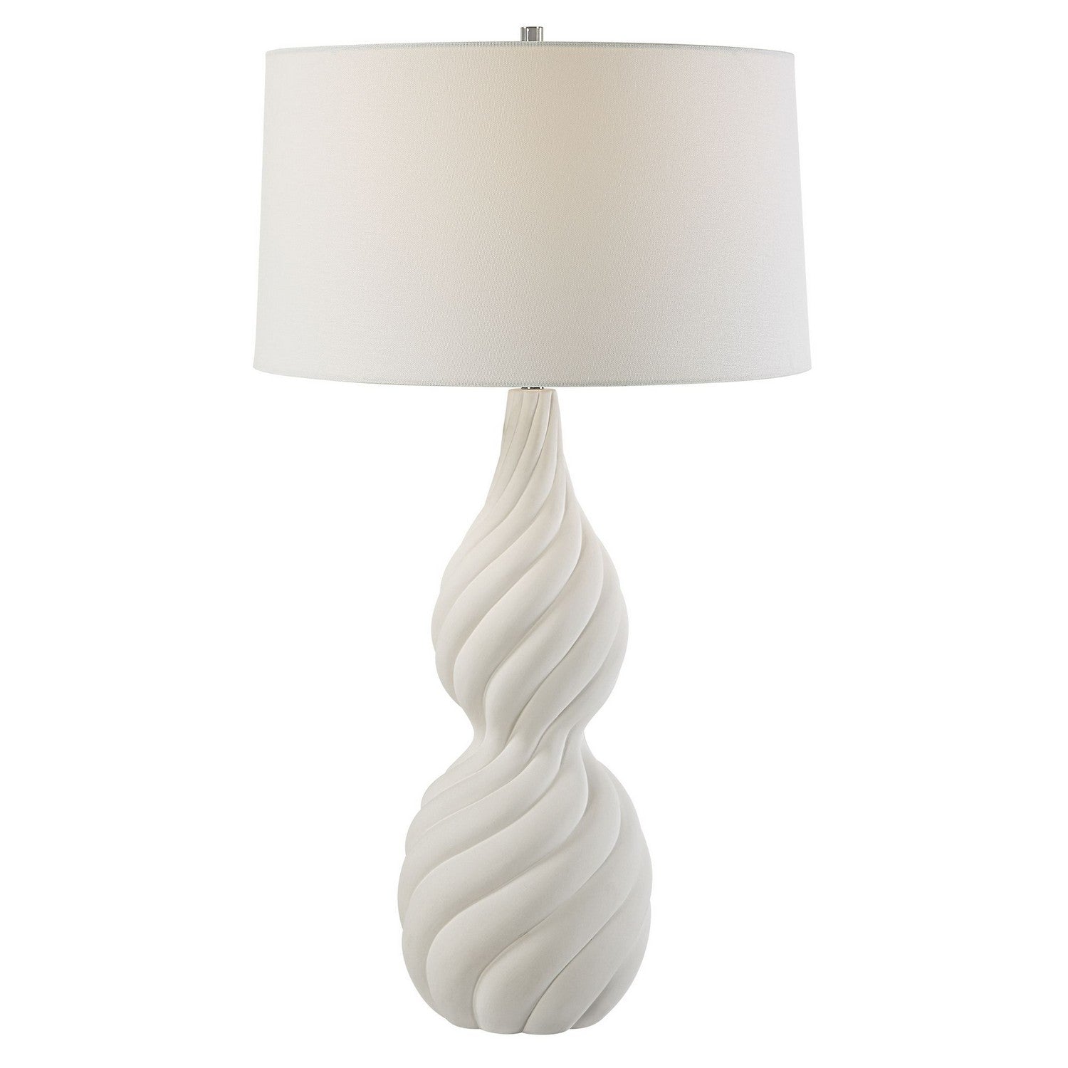 Uttermost - 30240 - One Light Table Lamp - Twisted Swirl - Polished Nickel