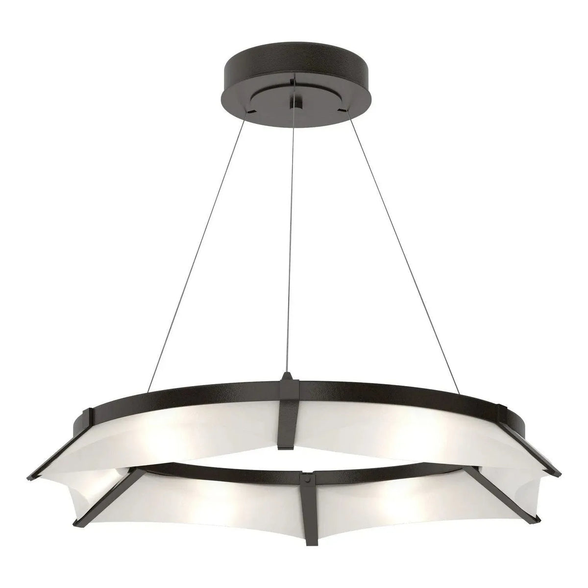 Hubbardton Forge - 138650-LED-STND-14-SH1974 - LED Pendant - Bento - Oil Rubbed Bronze