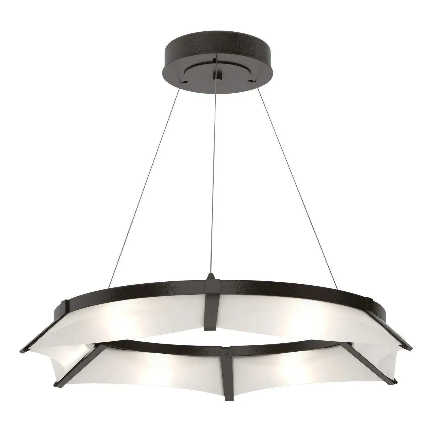 Hubbardton Forge - 138650-LED-STND-14-SH1974 - LED Pendant - Bento - Oil Rubbed Bronze