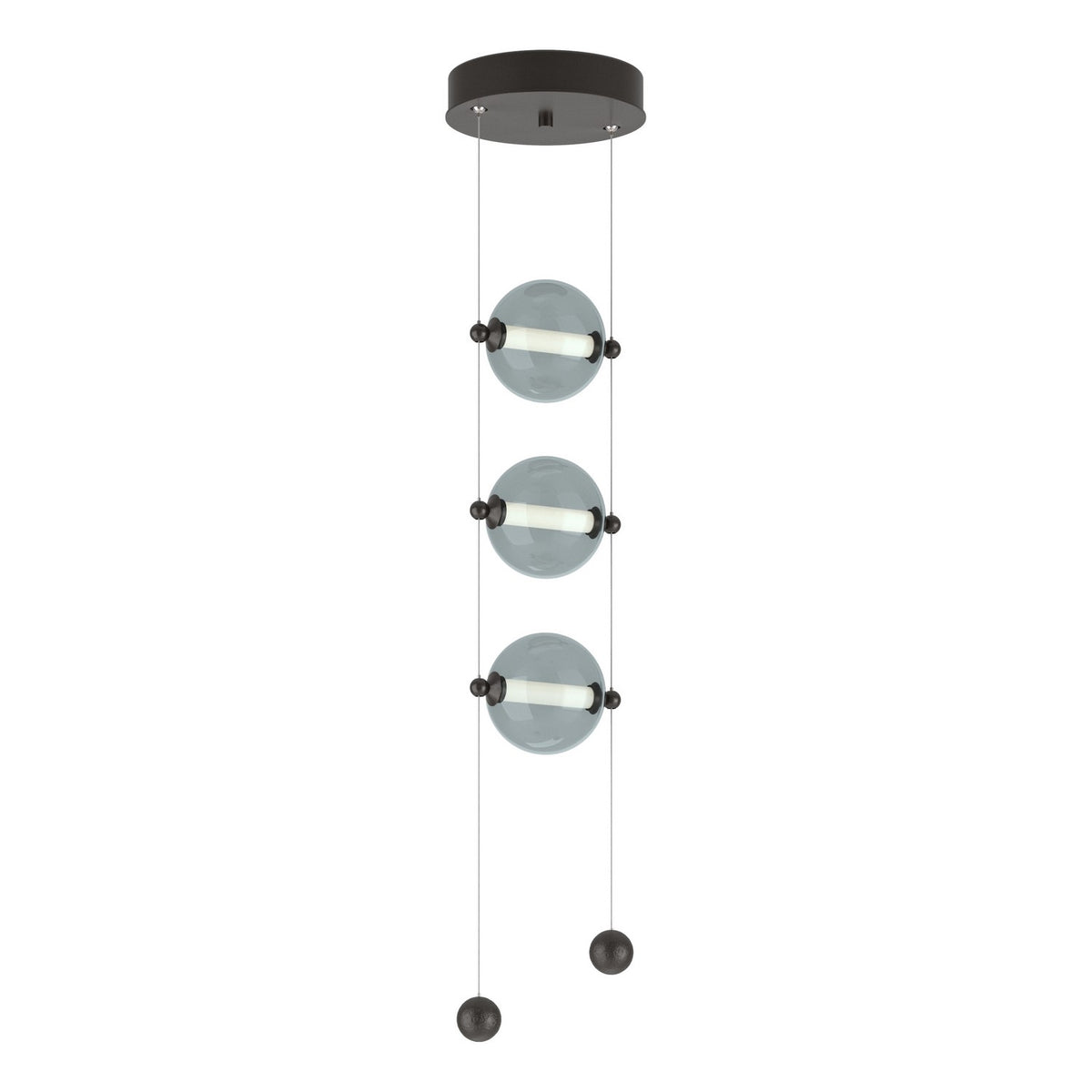 Hubbardton Forge - 139059-LED-STND-14-YL0668 - LED Pendant - Abacus - Oil Rubbed Bronze
