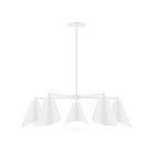 Montclair Light Works - CHC415-44 - Five Light Chandelier - J-Series - White