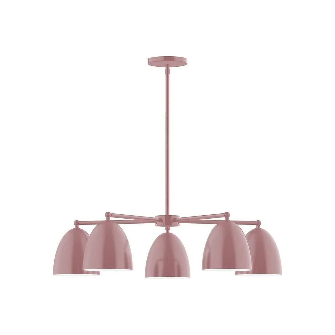 Montclair Light Works - CHC417-20 - Five Light Chandelier - J-Series - Mauve