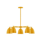 Montclair Light Works - CHC417-21 - Five Light Chandelier - J-Series - Bright Yellow