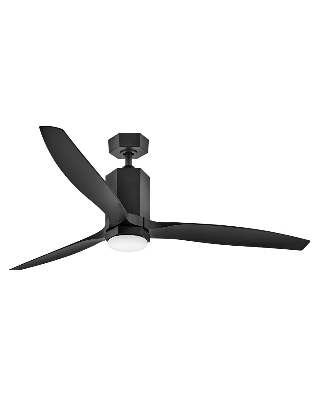 Hinkley Canada - 905860FMB-LDDK - Plafond de 60 pouces Ventilateur  - Facette - Noir mat