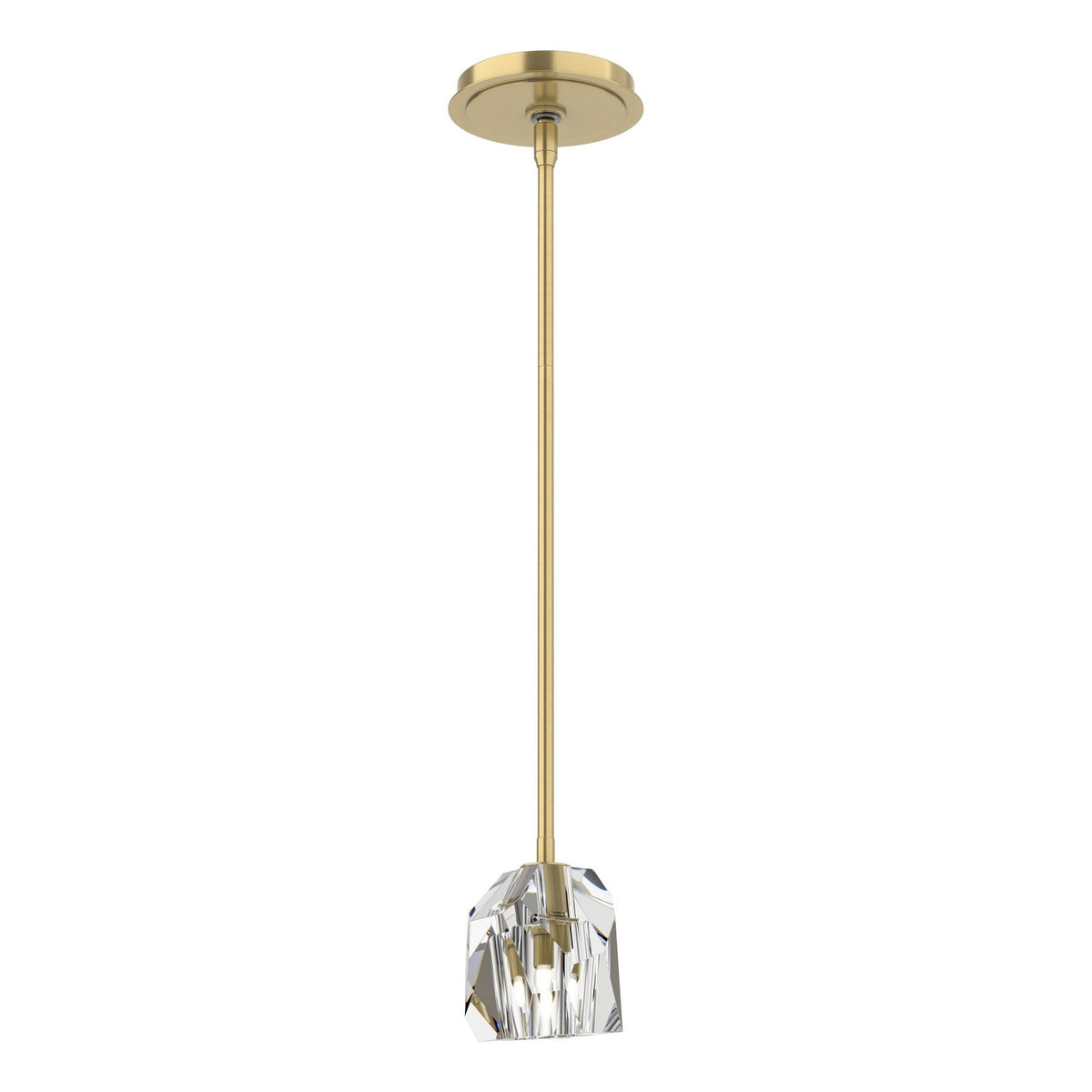 Hubbardton Forge - 181061-SKT-MULT-86-CR - One Light Pendant - Gatsby - Modern Brass