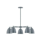 Montclair Light Works - CHC417-40 - Five Light Chandelier - J-Series - Slate Gray