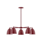 Montclair Light Works - CHC417-55 - Five Light Chandelier - J-Series - Barn Red