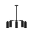 Montclair Light Works - CHC418-41 - Five Light Chandelier - J-Series - Black