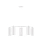 Montclair Light Works - CHC418-44 - Five Light Chandelier - J-Series - White
