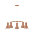 Montclair Light Works - CHC436-19 - Five Light Chandelier - J-Series - Terracotta