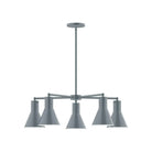 Montclair Light Works - CHC436-40-L10 - LED Chandelier - J-Series - Slate Gray