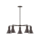 Montclair Light Works - CHC436-51 - Five Light Chandelier - J-Series - Architectural Bronze